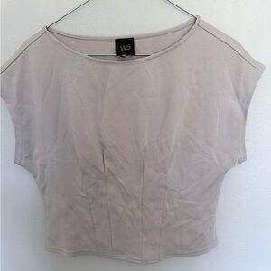 W5 Cropped‎ Fitted cap sleeve top